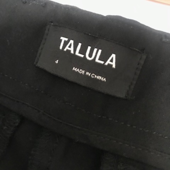 Aritzia Black Talula Fitted Chino Pants - Picture 2 of 5